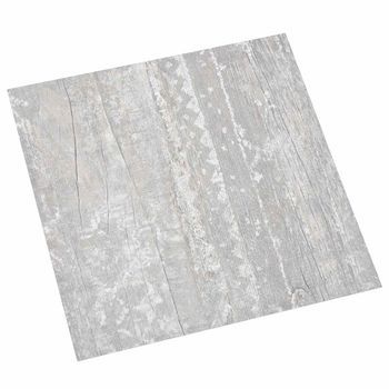 Tableros De Suelo Gris Claro Y Blanco. 5,11 M² 55 Uds. Pvc Vidaxl