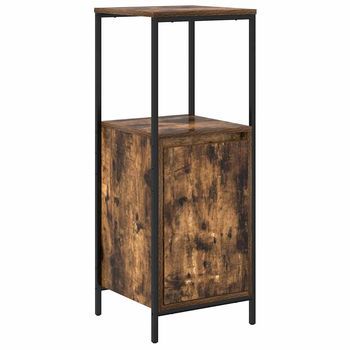 Mueble De Baño | Armario De Baño Con Estantes Roble Ahumado 36x35x95 Cm