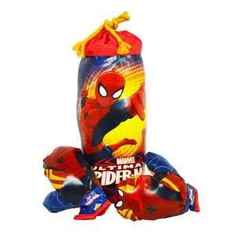 Juego de Boxeo Infantil Spiderman con Saco y Guantes Ajustables | Set Boxeo Niños +5 Años | Juguete Deportivo Marvel (9438)