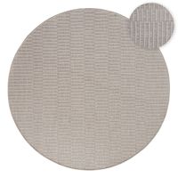 alfombras de interior y exterior verona beige 200 cm redondo