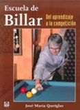 escuela de billar del aprendizaje a la competicion