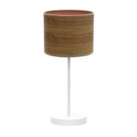 sobremesa jerte 1xe14 blancomadera oscura 42x17x17 cm marca fabrilamp