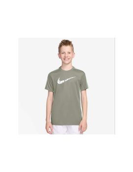 Camiseta NikeBig Kids' Dri-FIT Training Niño Niebla/Verde/Blanco