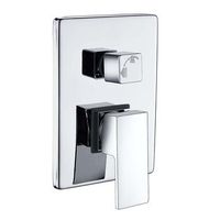 kibath grifo empotrado de ducha solo grifo monomando casi acabado cromo brillo fabricado en laton