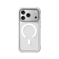 youngkit funda para iphone 17 pro  carcasa magnetica dynamic ii transparente blanca silicone diseno moderno y ajuste preciso