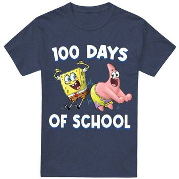 Spongebob Squarepants Camiseta 100 Days Of School para hombre