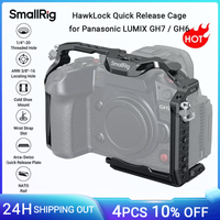 jaula de liberacion rapida smallrig gh6 hawklock para panasonic gh7  gh6 con placa de liberacion rapida arca-swiss para estabilizador dji rs3rs4