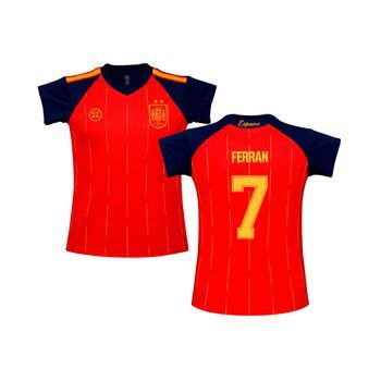 Camiseta 2 Estrellas Ferran España Mundial 2026 Réplica Oficial - Adulto