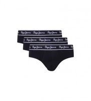 pepe jeans para hombre pmu10970 pack 3 slips clasicos negro s homewear algodon organico sostenible