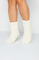 calcetines gruesos antideslizantes blancos