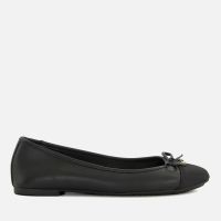 dune london womens hallo leather ballet flats - uk 3