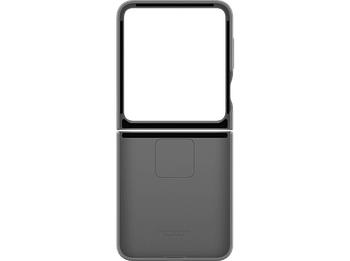 Funda móvil - Samsung Silicone Case, Para Galaxy Z Flip6, Compatible con Flip7 FE, Con anillo, Gray