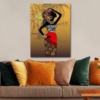 pintura decorativa lienzo 15276559770100 multicolor 70x100 cm