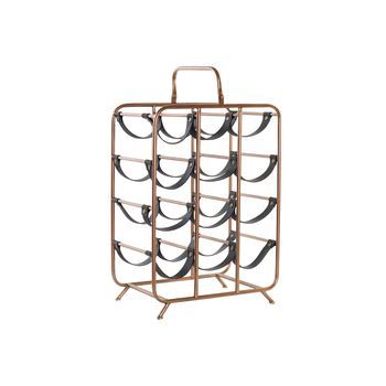 Botellero Metal Pu 37x23,5x54 Cobrizo