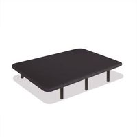 base tapizada 135 x 200 cm tejido 3d negro estructura 40x30mm sin patas