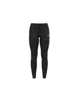 Mallas de Trail Odlo Zeroweight Print Mujer Negro