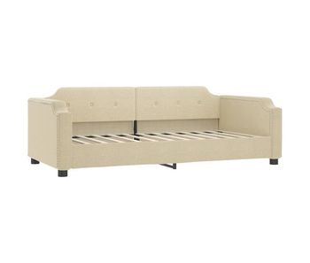 Sofá cama - sofá convertible sin colchón tela crema 80x200 cm