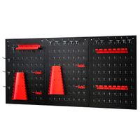 costway kit organizador de herramientas para pared con 3 paneles perforados 25 accesorios para colgar portaherramientas para garaje taller almacen