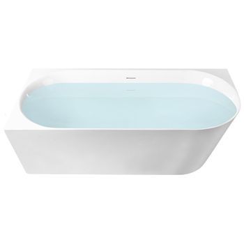 Bañera Esquinera Derecha Moderna 170 X 79 Cm Acabado Acrílico Baño Mate Blanco Renaca