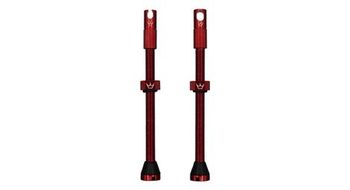 Valvulas tubeless cnc peaty s 80mm rojo