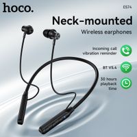 hoco es74 auriculares bluetooth montados en el cuello deportes al aire libre correr auriculares inalambricos auriculares con banda para el cuello en la oreja con microfono