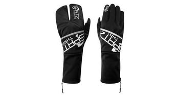 Guantes de invierno spatz thrmoz deep con revestimiento cortaviento desplegable negro