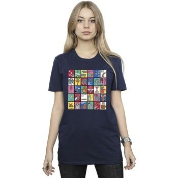 Dessins Animés Camiseta Grid Squares para mujer