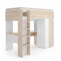 pack cama alta spylo con colchon viscoelastico nova 90 x 190 cm