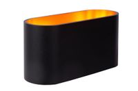 lampara de pared de aluminio 1xg9 negro