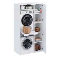 conjunto de muebles lavadora secadora t-bath 1107x208cm blanco esp22 mm