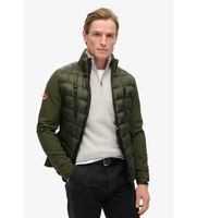 superdry para hombre m5012043a chaqueta hibrida storm softshell verde m casual poliester reciclado sostenible