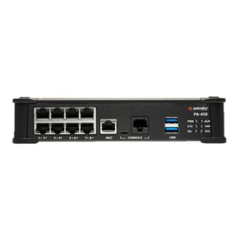 Cortafuegos Palo Alto Networks PA-450 3,3 Gbit/s 128 GB eMMC 8 puertos Gigabit