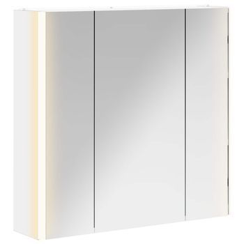 Armario Con Espejo De Baño | Mueble De Baño 63,5 X 15,5 X 60,5 Cm