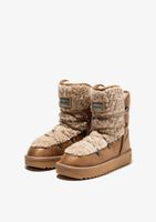 botas nordic fur sand kids - amarillo