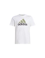 camiseta adidas essentials 2 colored big logo cotton infantil blanco