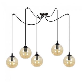 Lámpara colgante fedora ámbar (5 luces)