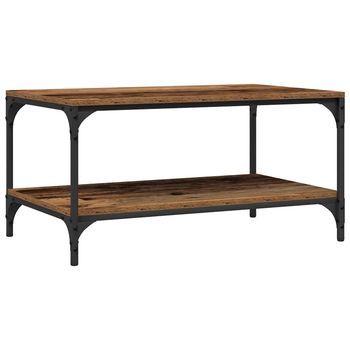 Mesa De Café Madera Envejecida 80 X 50 X 40 Cm Vidaxl