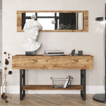 Consola de estilo industrial