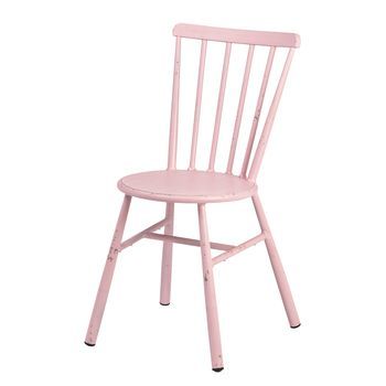 Silla Clásica Rosa Retro De Aluminio Para Jardín Y Exterior Romero Garden