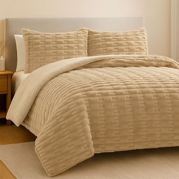 Edredón Invierno Sedalina Borreguillo Pelo Largo 690 Gr/m2 España 150 Cm Rufino Diaz, Camel