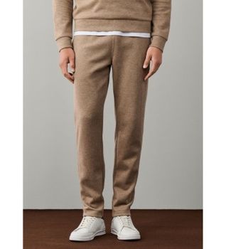 Hackett London para hombre. HM5800156 Pantalón de chándal Confort beige (XXL), Casual, Algodón