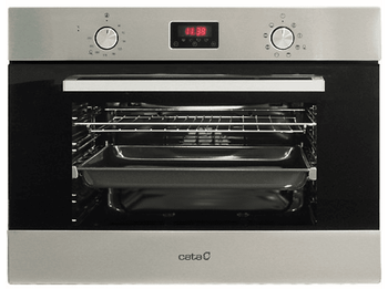 Horno compacto - Cata CMD 5008 X, Multifunción, 8 funciones, AquaSmart, 60 cm, A, Inox Negro