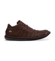 camper para hombre k300479-011 zapatillas de piel beetle marron 45 plano cordones casual