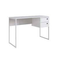 escritorio libra 2 cajones blanco 75x120x45 cm