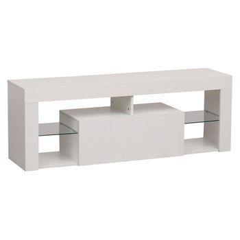 Mueble Tv Blanco Con Luz Led Daryl