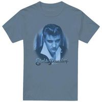 elvis presley camiseta blue suede fade para mujer