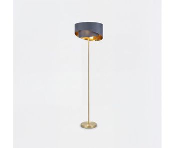 Lámpara de pie hakura ii 151cm gris y oro marca conforama - conforama