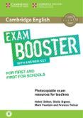 cambridge english exam booster for first and first for schools with answer key with audio