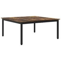 mesa de cafe roble humo 100 x 100 x 45 cm madera de ingenieria vidaxl