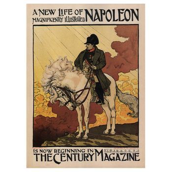 Legendarte - Cartel Artístico Vintage The Century Magazine - Cuadro Lienzo, Impresión Digital Cm. 50x70